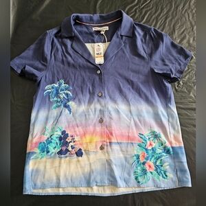 Special Edition Women's Disney Tommy Bahama Aloha Shirt - Size Small 100% Silk